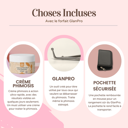 Vajraang GlanPro-Outil d'étirement pour phimosis | Ergonomique et sûr à utiliser | avec crème Phimosis et Poche et bouchon sûrs | Fonctionne sur le phimosis sténopé de type 1