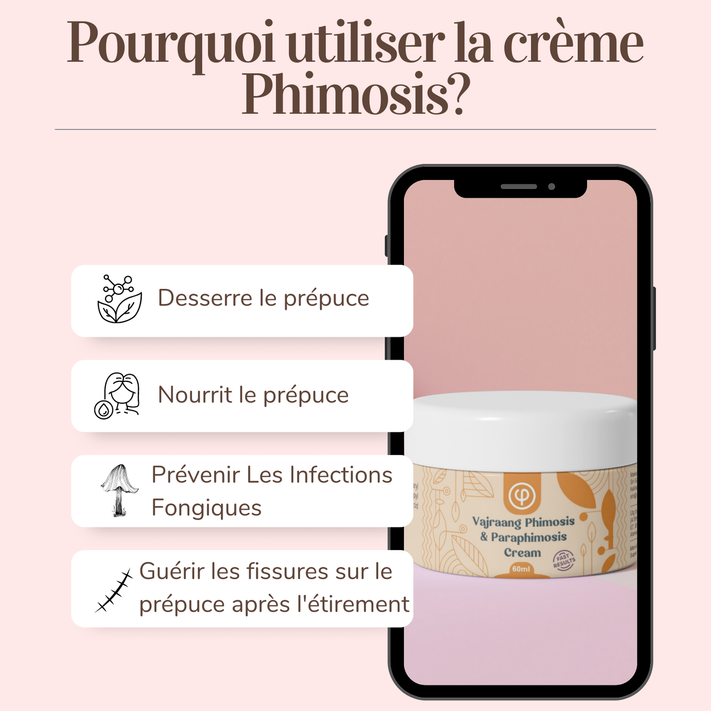 Vajraang GlanPro-Outil d'étirement pour phimosis | Ergonomique et sûr à utiliser | avec crème Phimosis et Poche et bouchon sûrs | Fonctionne sur le phimosis sténopé de type 1